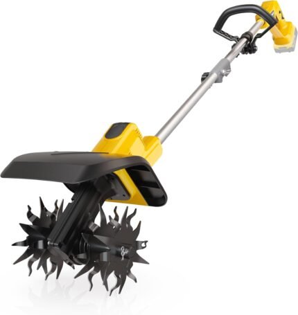 Ryobi 20V Cordless Tiller Garden Tools cultivator with brushless motor for efficient soil cultivation.