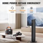 Efficient solar charging with home generator, including MPPT controller for optimized solar energy use.