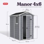 Spacious sheds for backyard providing generous storage for patio furniture, bikes, and gardening tools.